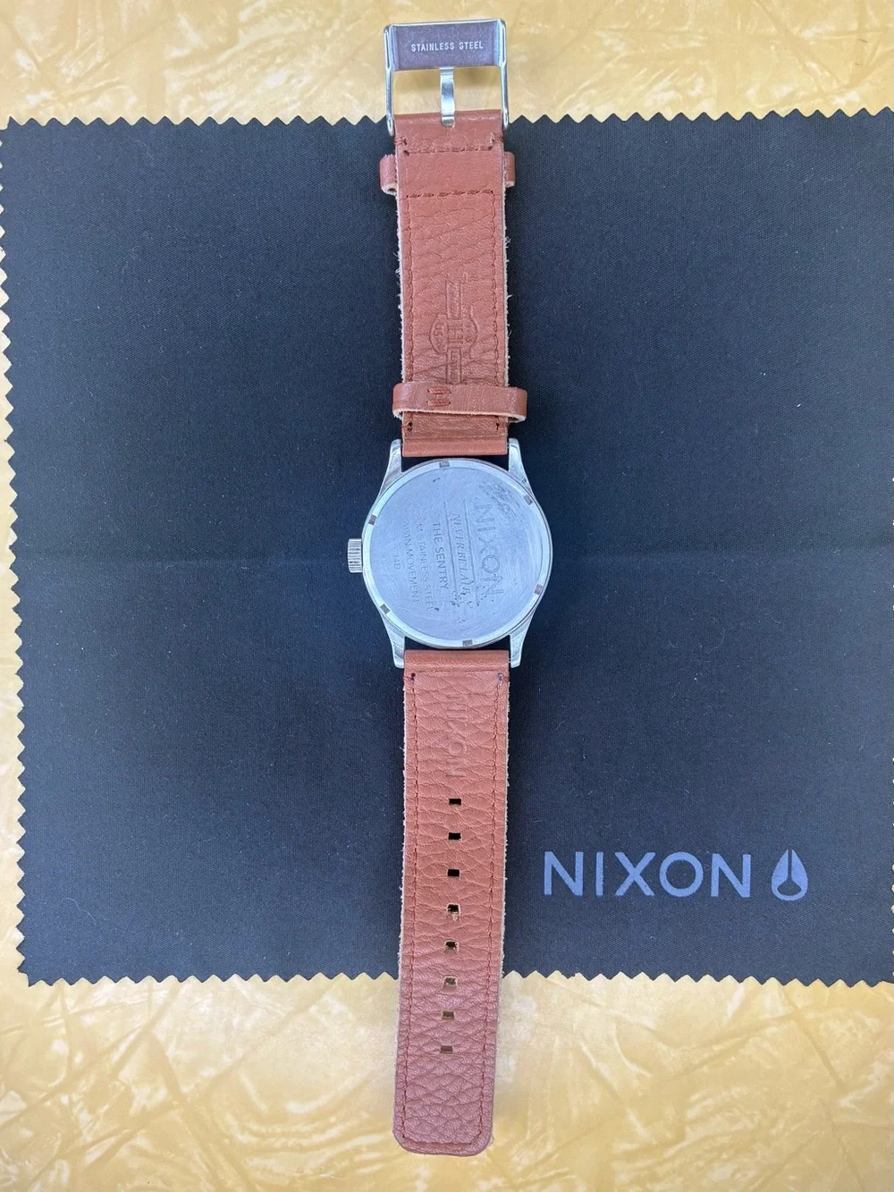 Nixon The Sentry Leather Watch